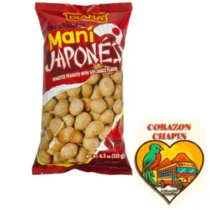 Diana Maní Japonés Roasted Peanuts with Soy Sauce Flavor 4.3 oz Authentic Central American Cuisine Snack