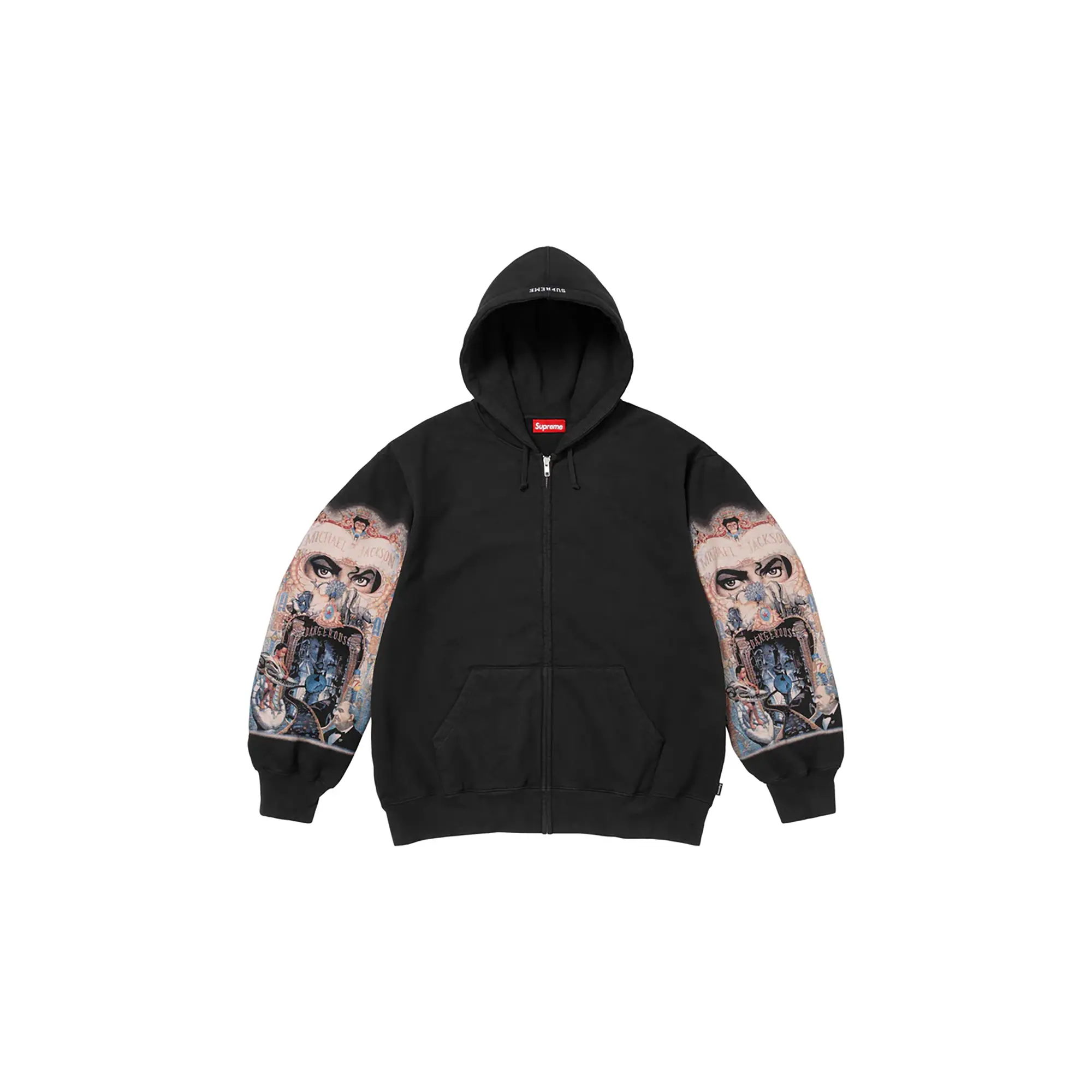 Michael Jackson® Dangerous ZipUp Hooded Sweatshirt "FW25 - Black" SU26848