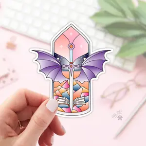 Stained Window Wings Sticker