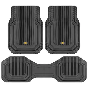 Cat® ToughLiner™ Car Floor Mats - Heavy Duty Trim To Fit Floor Mats For Trucks - Car Mats & SUV Floor Liners for Car - All-Weather Truck Accessories & Odorless Rubber Automotive Floor Mats – Black/Beige/Gray