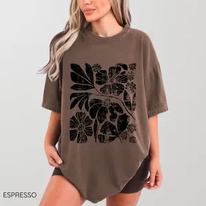 Comfort Colors Boho Wildflowers T-Shirt, Distressed Flowers Tshirt, Matisse Floral Graphic Shirt, Flower Market, Soft Goth Fairy Core, Cotton Fabric