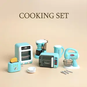 Miniature Kitchen Baking Props Set | DIY Scene Accessories for Dollhouse & Desktop Decoration, Fun Handmade Assembly Kit