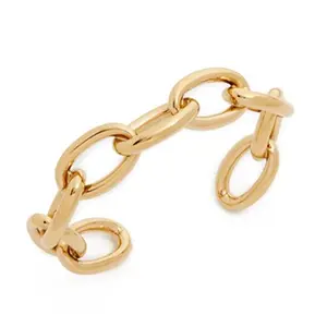 Macy Multi Link Cuff - Gold Finish, Simple Design, Versatile Accessory for Everyday Use