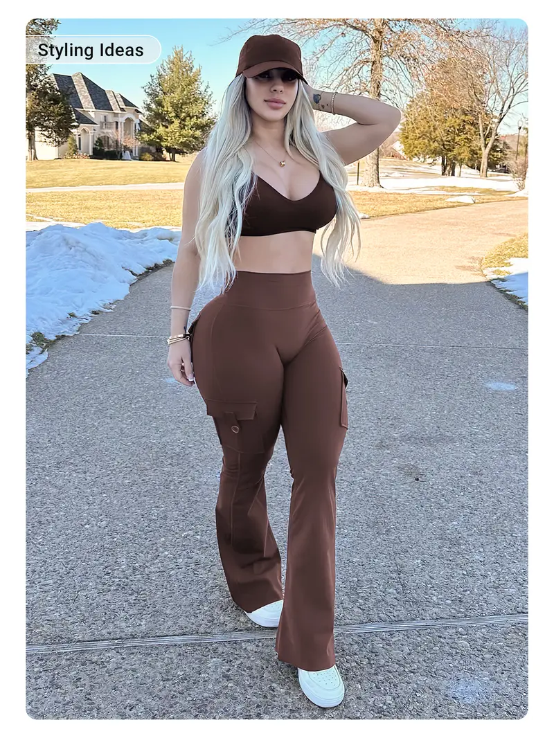 YEOREO CoreFlex Women's Leggings - High Waisted, Hidden Scrunch, Flare Leg, Cargo Pockets, No Front Seam, Buttery Soft, UV-Protective, 28"/30"/32"/34" Inseam for Yoga, Gym, Leggings Women,outdoorfun YEOREO CoreFlex Women's Leggings - High Waisted, Hidden Scrunch, Flare Leg, Cargo Pockets, No Front Seam, Buttery Soft, UV-Protective, 28"/30"/32"/34" Inseam for Yoga, Gym, Leggings Women,outdoorfun