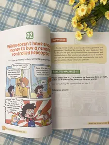 Preschool Kids Financial Literacy Early Learning Workbook, Fun Money Management Comic Educational Material, Teach Children Lifelong Money Skills - Earn, Save, Spend Wisely & Invest
