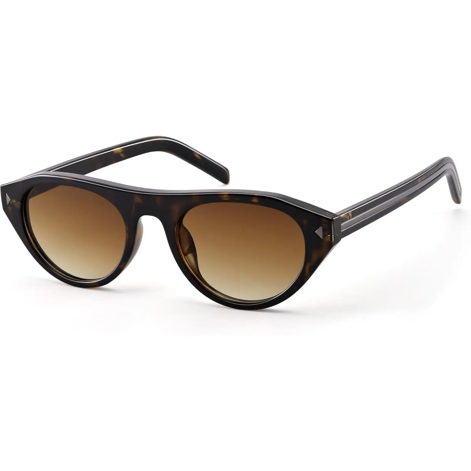 Pro Acme Women's Full Rim Retro Cat Eye Sunglasses - UV400 Protection, Small Oval Vintage Style