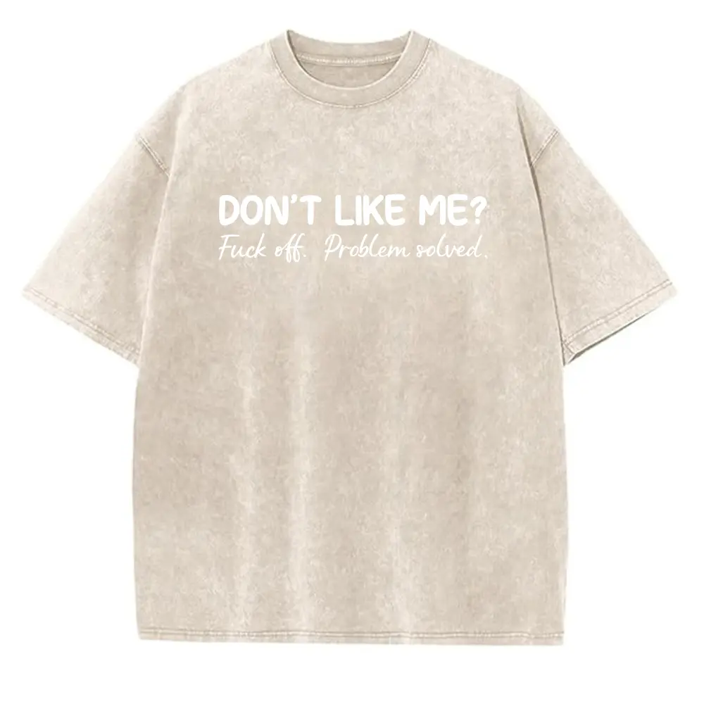 Washed T-shirt-Apricot