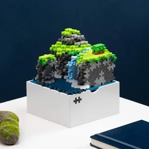 Isoscapes: Faroe Islands Building Toy with Plus-Plus Pieces, Baseplate, and Instructions