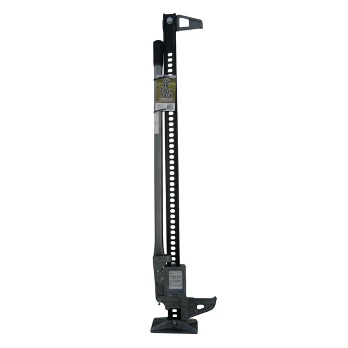 Field Tuff FTF-48FJSB 48-inch Heavy-Duty Steel Farm Jack, Hand-Operated Tool with 42.2-inch Lift, 28 lbs, for Jacking Up Tractors, Pulling Wood, Trucks, 48 Inches