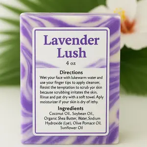 Lavender Lush | Moisturizing Bar For Sensitive Skin| Natural Organic Soap Bar| Face & Body Wash