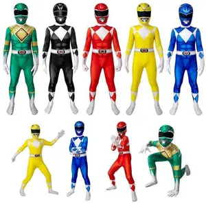 Adult Kids Power Samurai Sentai Shinkenger Rangers Costume Superhero Cosplay Halloween Birthday Party Zentai Suit Jumpsuit