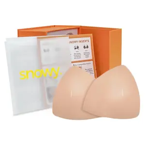 Snowy Invisible Lift - Patented Sticky Fashion Bra Inserts Prevents Nipple Slips No Sewing Required Low Cut Tops Womenswear