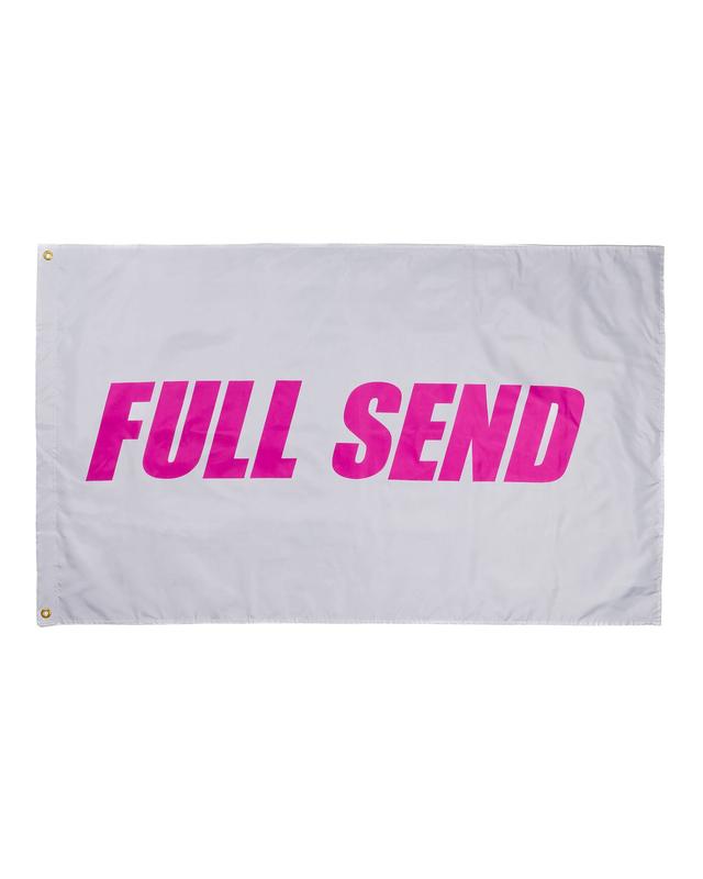 Full Send Flag (White/Pink) - TikTok Shop