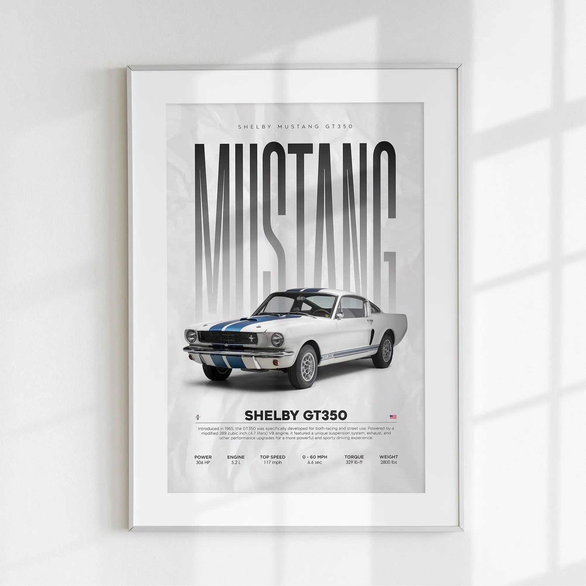 Shelby Mustang Poster | Shelby Poster | Hyper Car Poster | Super Car Print | Art Print | Poster | Home Decor | Wall Decor