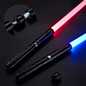SHENSE Lightsaber 2PCS 15 RGB Colors with 4 Modes 6 Sound Effects USB Rechargeable FX Light Sabers Toys for Kids Toys Gift Lightsabers for Adults Cosplay