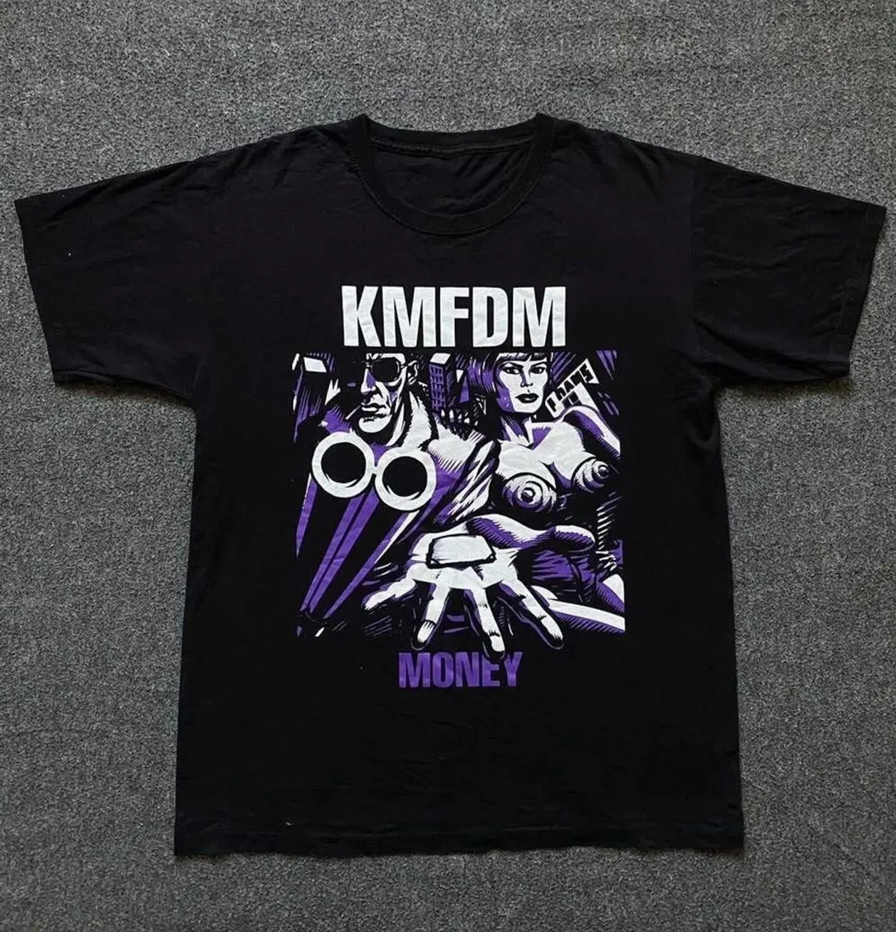 Vintage KMFDM Money 90s T-shirt Unisex All Size NZ040 FREE SHIPPING H