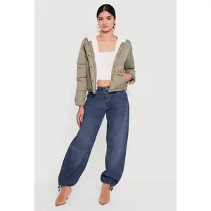 Faux Fur Lined Hooded Puffer Jacket