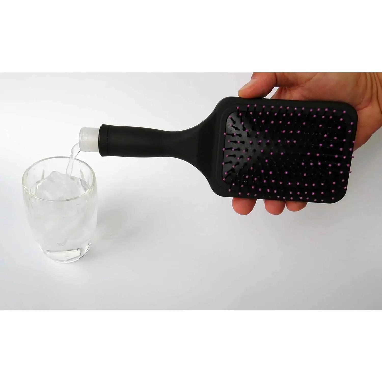 Paddle Hairbrush Secret Flask - Hold 6 oz (185 ML) of Alcohol – The Best Women’s Hidden Flask - Perfect For Any Girls Nigh Out - Hidden Alcohol Travel Flask- Funny Liquor Gift – Includes Funnel & Spout