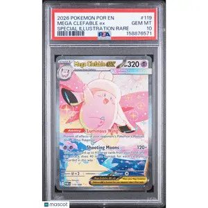 2026 Pokemon POR EN-Mega Clefable EX Special Illustration Rare PSA 10 GEM MINT
