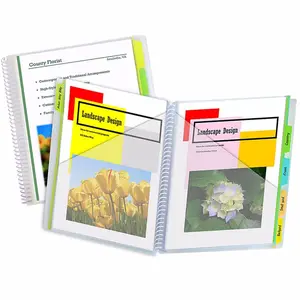 C-Line Products  10 Pocket Portfolios with Write-On Tabs - 3 Each