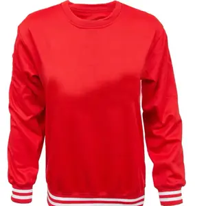 Men's long leeveT-shirts High Quality Red Cotton Comfortable Fit for Everyday Wear