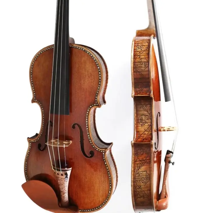 D Z Strad Violin - Model 505F - 'Hellier' Stradivarius Advanced Masterpiece Copy - Full Size (4/4)