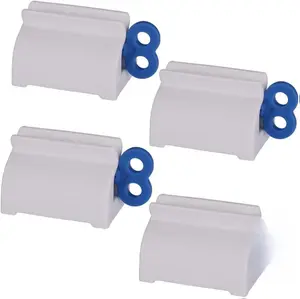 Toothpaste Tube Roller - Manual Squeezer Tool, Toothbrush Squeezer, Clip Holder Stand Winder by  (Blue)