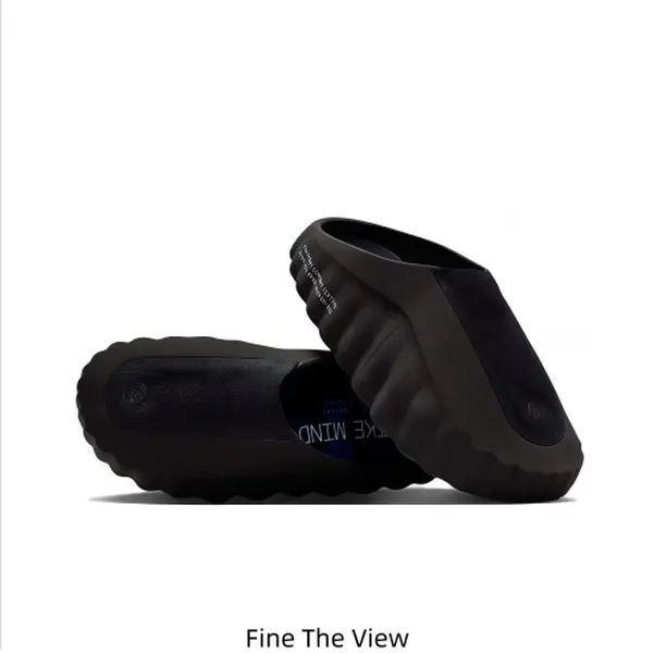 Fashion Perforated Breathable One-Piece Slide Slippers for Men Women, Soft Wave Platform Sole with Blue Non-Skid Traction Dots, Lightweight Sandals for Pool, Travel and Street Daily Wear