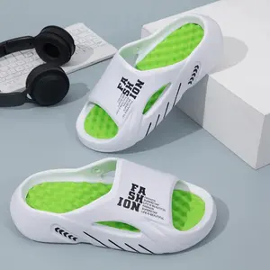 Men's Plus Size EVA Footwear - Soft-Sole, Lightweight, Non-Slip Flat Slipper, Slipper Shoes, Flipflop Massage Shoe for Home Shower, Beach Use