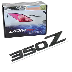 iJDMTOY Matte Black Finish 3D Raised Trunk Lid Letter Pieces For 2003-08 Nissan 350Z Z33