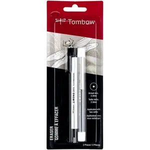 57315 Mono Zero Eraser and Refill Value Pack, Round 2.3mm. Precision Tip Pen-Style Eraser with Refill