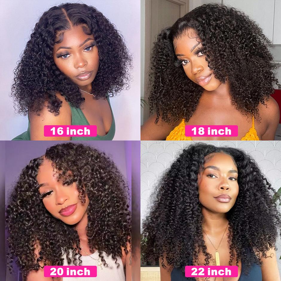FORGIRL FOREVER Afro Curly Wigs 7x5 Bleached Knots Pre Cut Kinky Curly Wear Go Glueless Wig Preplucked 13x4 Human Hair Lace Frontal Wigs #TikTokShopBacktoSchool
