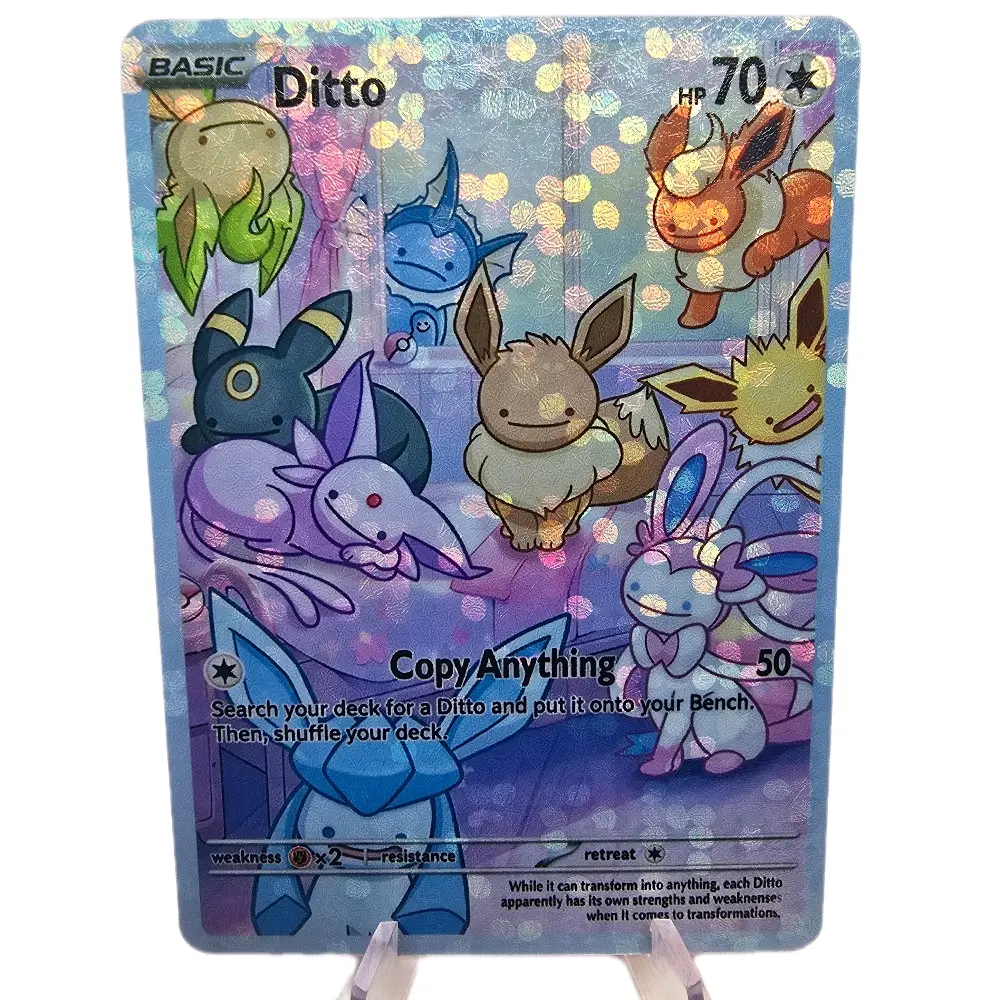 Ditto Eeveelution Squad Custom Card | Multiple Holo / Textured Finishes -  TikTok Shop