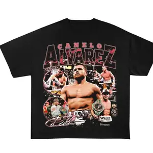 Vintage Canelo Alvarez T-Shirt, Boxing Graphic Tee, Mexican Boxing Champion Shirt, Retro Fight Fan Gift, Unisex Cotton Tee