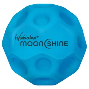 Waboba Moonshine Ball Light Up Moon Ball, Hyper Bouncy Balls that Light Up on Bounce, Fun Toys for Kids, Teenagers, Adults, Boys and Girls, Blue