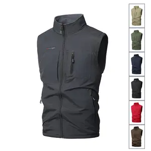 Plus size men's autumn and winter hooded vest, slim fit, order one size larger, fleece lined warm and windproof padded vest jacket, camouflage patchwork design, street motorcycle style. Trendy and versatile, suitable for daily casual wear, outdoor fishing