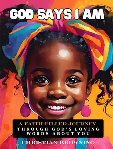 Christian Browning God Says I Am: Christian Affirmation Book for Girls Ages 1-10 Promoting Faith Courage and Kindness with Vibrant Illustrations