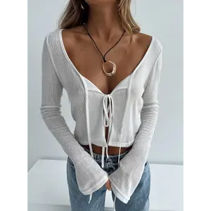 Barbaro Long Sleeve Top White