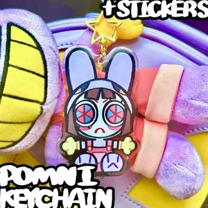 Jax-suit Pomni Keychain & Sticker - The Amazing Digital Circus TADC