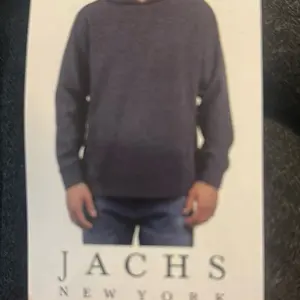 Jachs New York Men's Casual Fleece Pullover Sweater in blue color Everyday Wear Long Sleeve  medium size