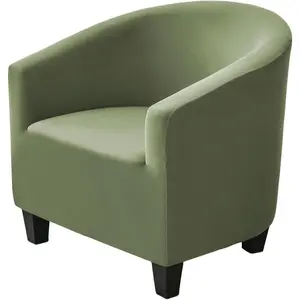 Club Chair Slipcover Stretch Tub Chair Cover Barrel Chair Covers Armchair Covers Sofa Cover Furniture Protector for Living Room (04)