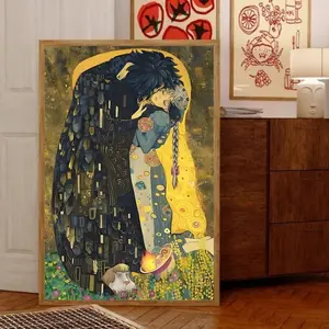 [Sale Up To 50%] Howl's Moving Castle Poster, The Kiss Art, Sophie and Howl Poster, Howl's Moving Castle The Kiss Print, Studio Ghibli Print