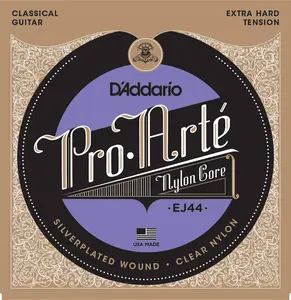 D'Addario EJ44 Pro-Arte Nylon Classical Guitar Strings, Extra Hard Tension