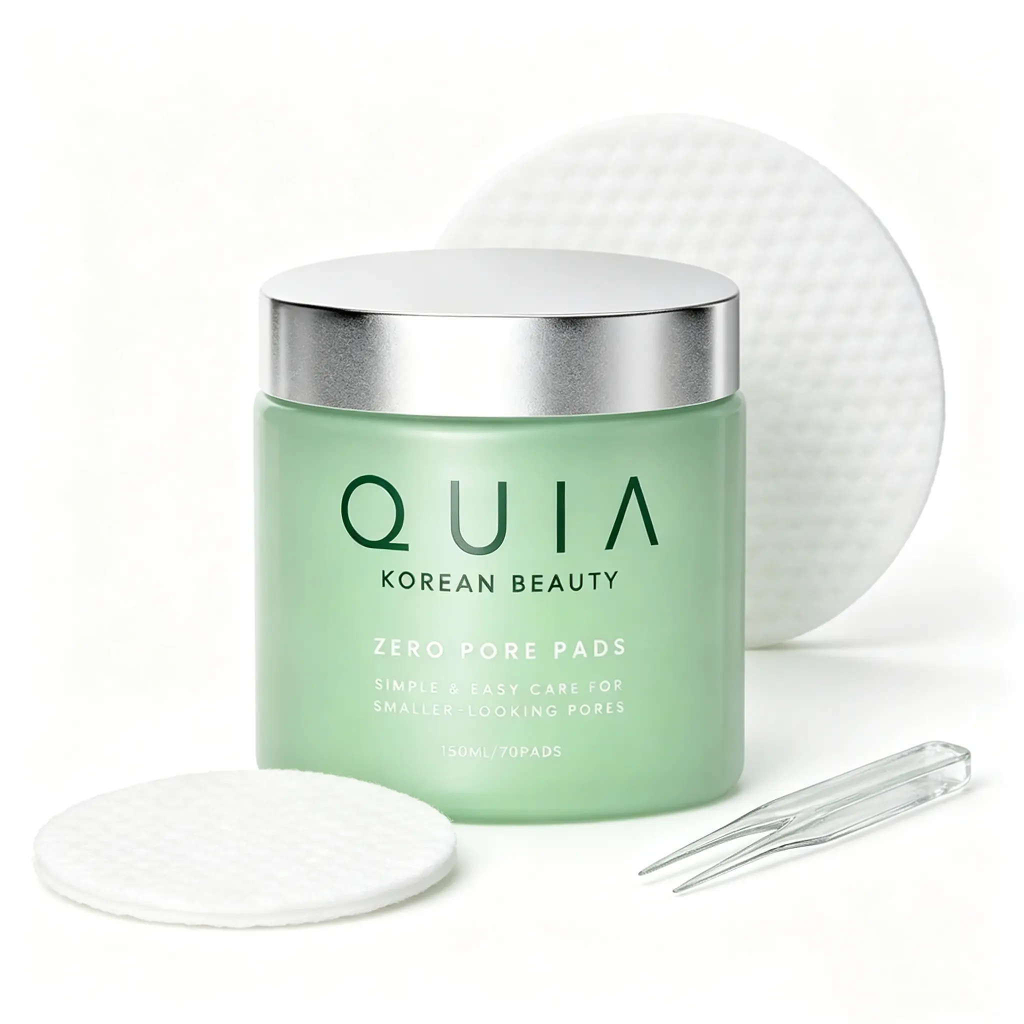 QUIA Radiance-Reviving Dual-Action Toner Pads | PHA Exfoliating Pads for Dull, Tired-Looking Skin | Hydrating & Refining for a Glowing-Looking Complexion | 70 Count