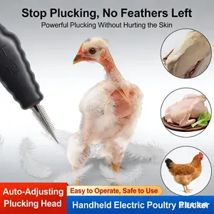 Wireless Electric Plucking Machine, Poultry Dehairing Tool, Home & Commercial Use, Efficient Hair Removal for Chickens Ducks Geese