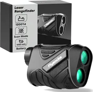 Flysocks Range Finder for Hunting, 1200Y Hunting Rangefinder with Rechargeable Battery, 7X Zoom Laser Rangefinder, Range Finder for Golf with Slope Mode, Easy to Use