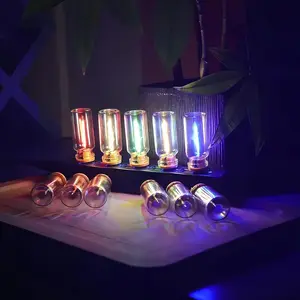 Car USB Night Light Touch Dimmable LED Filament Lamp Portable Lighting Plug and Play Warm Atmosphere Light for Car Bedroom