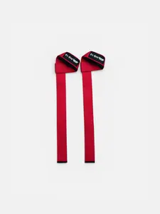 Tru Pump Padded Lifting Straps Red for Enhanced Training Efficiency Workout Accessories