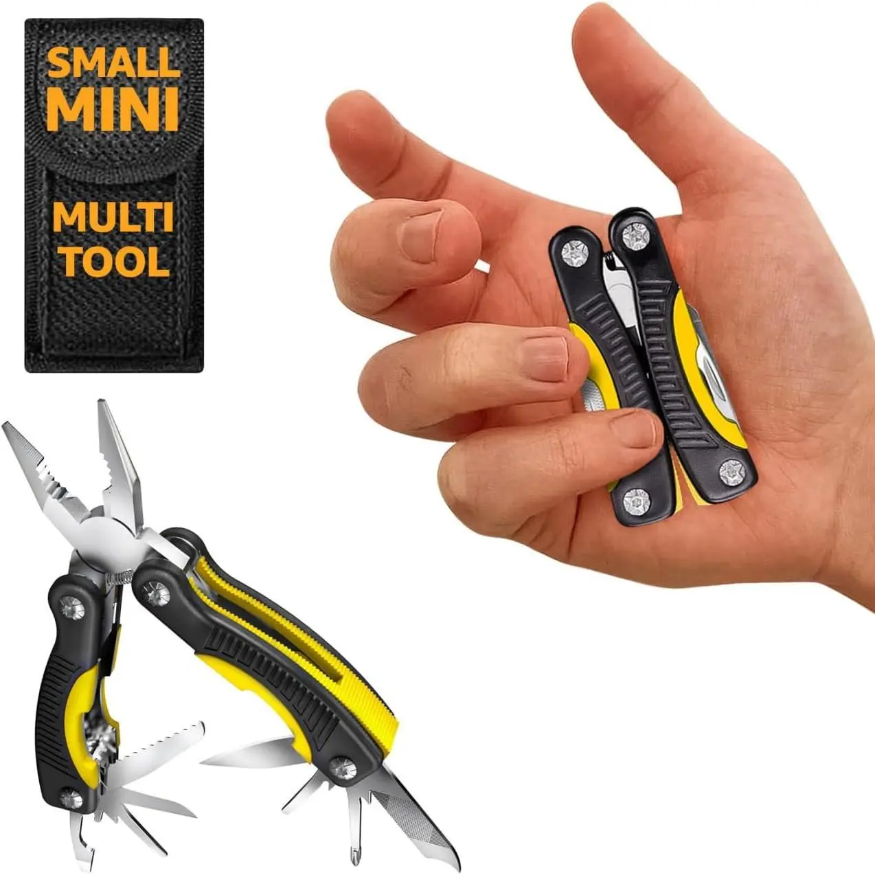 Mini Multitool 12 in 1 Small Pocket Multi Tool with and Pliers - Small ...
