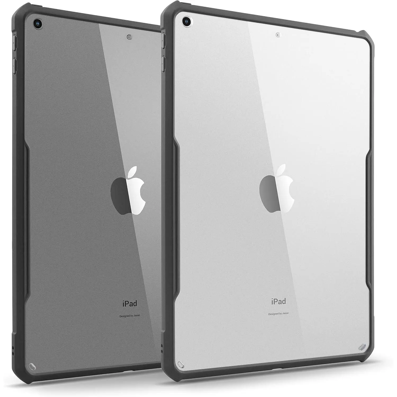 iPad 9/8/7 (10.2-Inch, 2021/2020/2019 Model, 9th / 8th / 7th Generation) Ultra Slim Clear Case, Flexible TPU, Lightweight, Thin (Black)